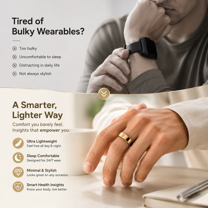 Smart Health Ring for Men & Women – Sleep, Heart Rate & Activity Tracker