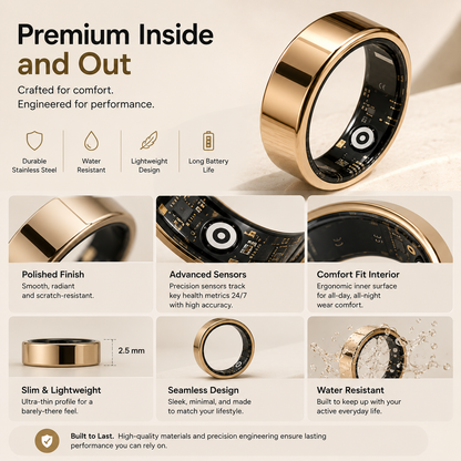 Smart Health Ring for Men & Women – Sleep, Heart Rate & Activity Tracker