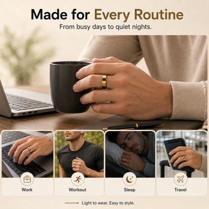 Smart Health Ring for Men & Women – Sleep, Heart Rate & Activity Tracker
