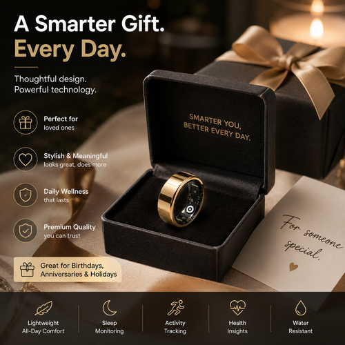 Smart Health Ring for Men & Women – Sleep, Heart Rate & Activity Tracker