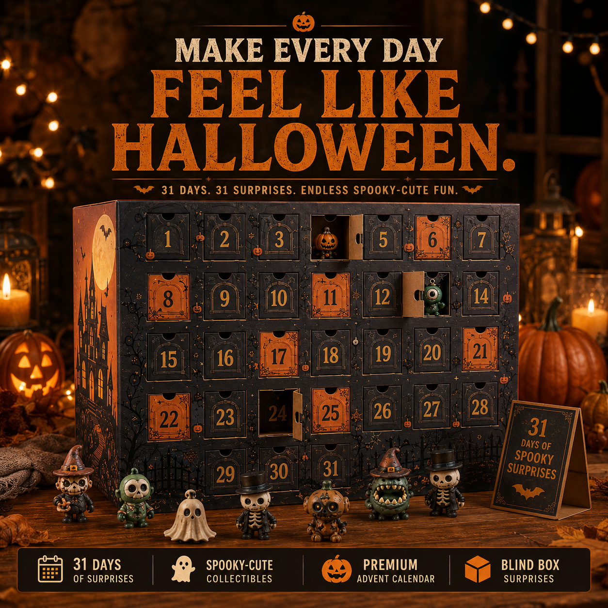 🎃31-Day Halloween Countdown Mystery Box