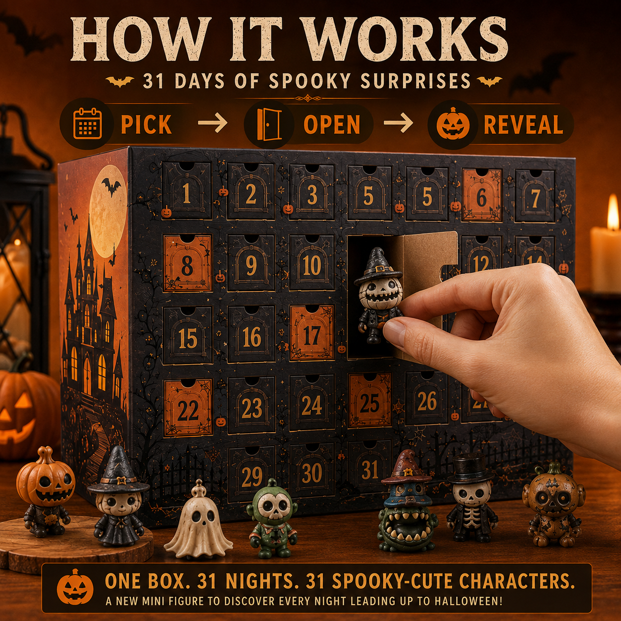 🎃31-Day Halloween Countdown Mystery Box