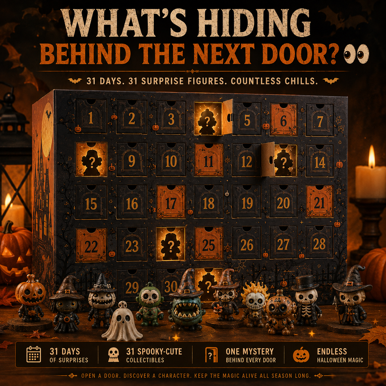 🎃31-Day Halloween Countdown Mystery Box