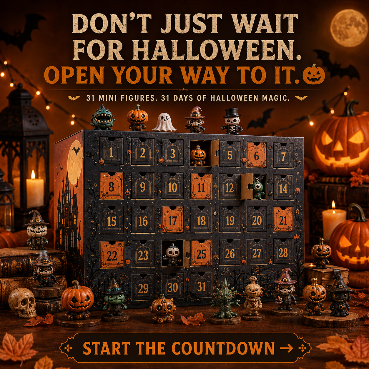 🎃31-Day Halloween Countdown Mystery Box