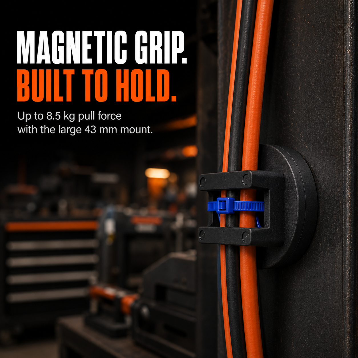 🧲 Magnetic Cable Tie Mounts – No-Drill Automotive Wiring Harness Holders