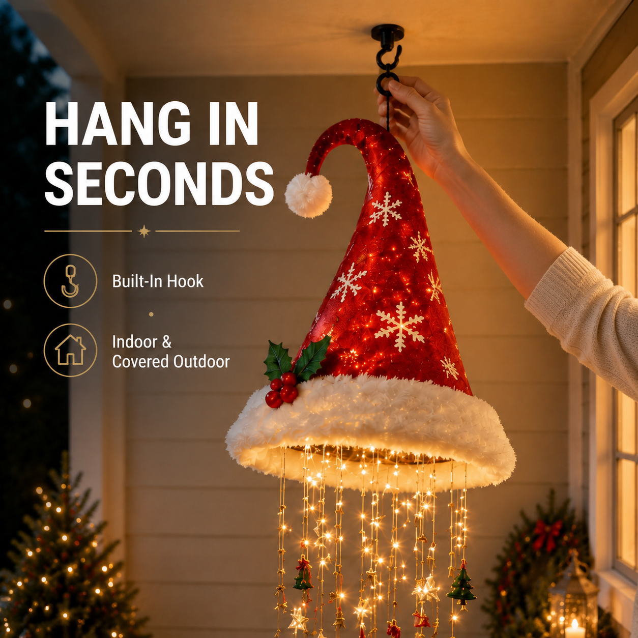 ✨ Holiday Lighted Garland – Make Christmas Glow