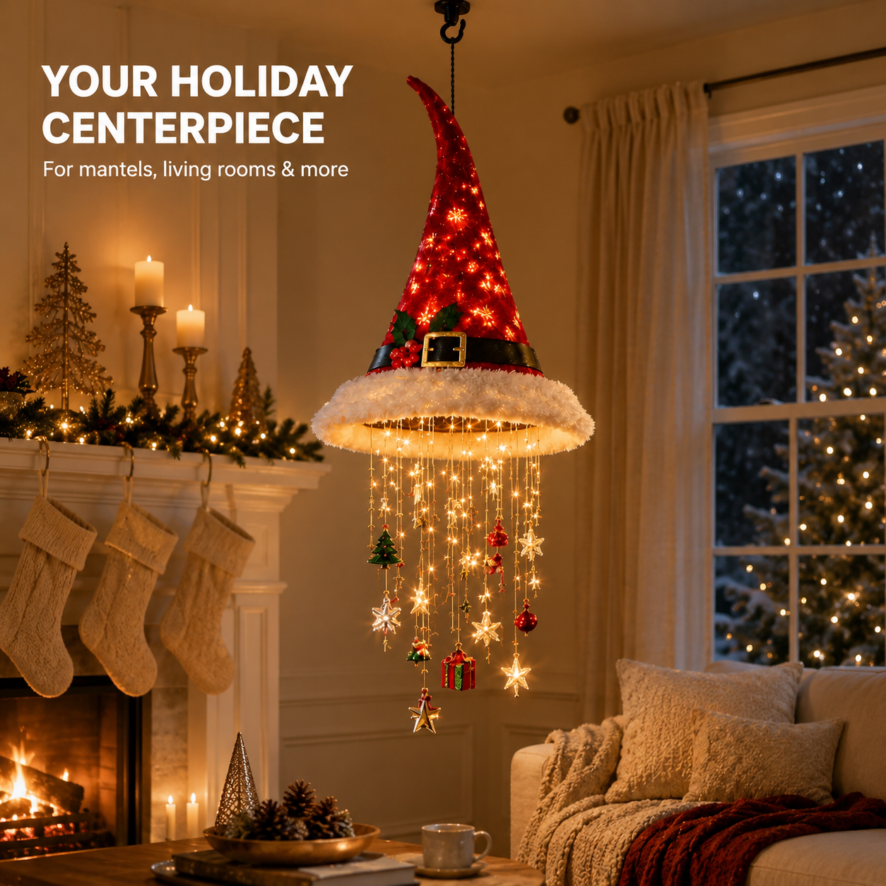 ✨ Holiday Lighted Garland – Make Christmas Glow