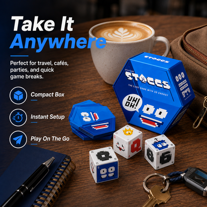 ⚡ STACCS™ – The Card Game with 3D Energy | Fast-Paced Stacking Strategy Party Game for Family & Adults Ages 8+