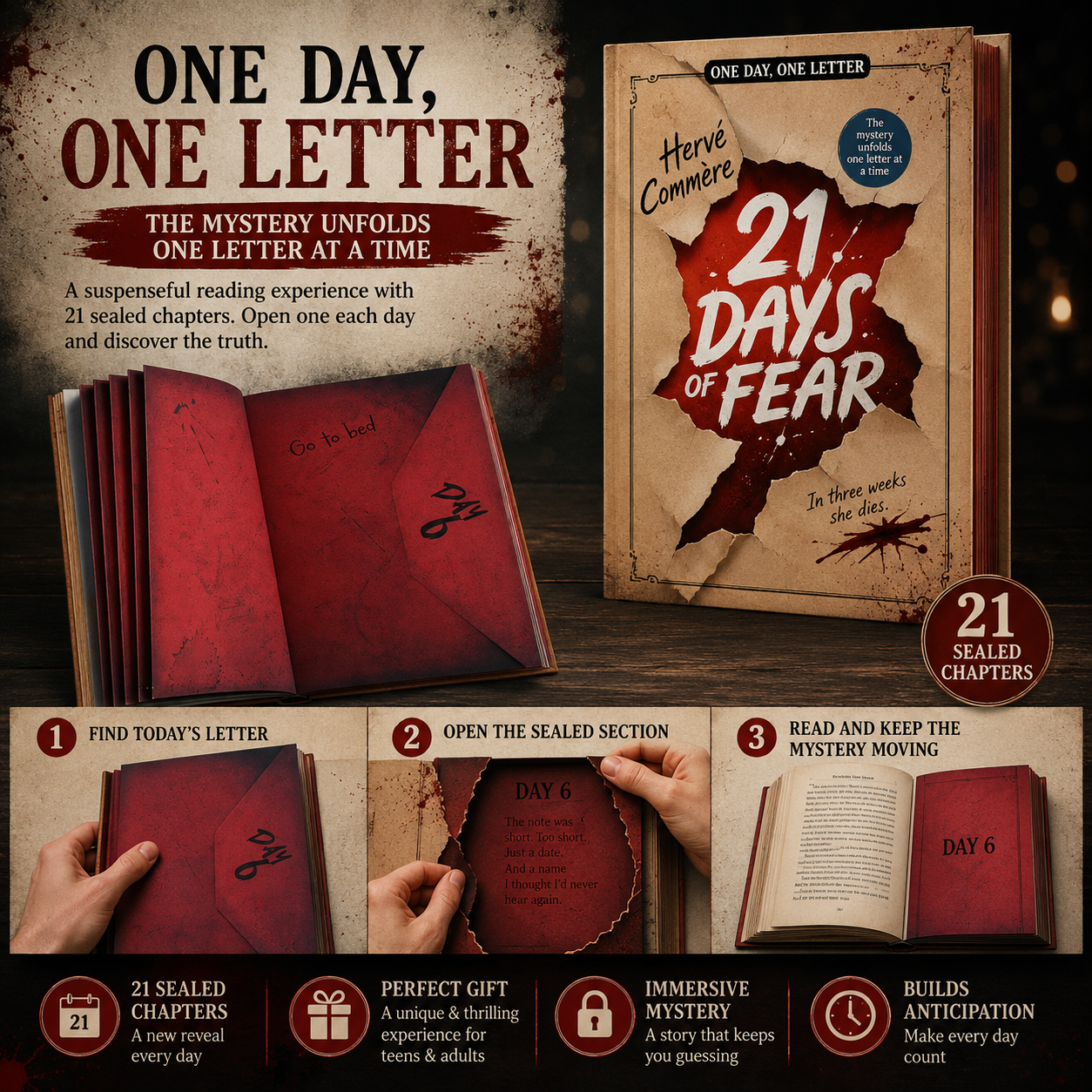 👁️ 21 Days of Fear – Interactive Mystery Thriller with 21 Sealed Chapters