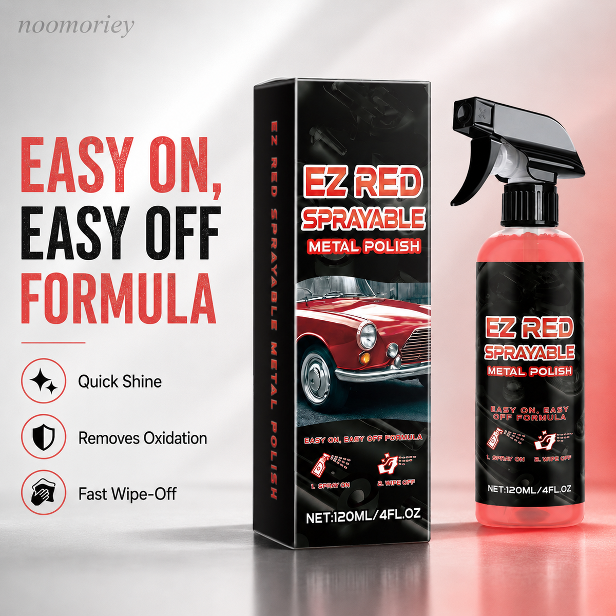 🚗 Metal Polish Restorer Spray – Chrome, Stainless Steel & Aluminum Care