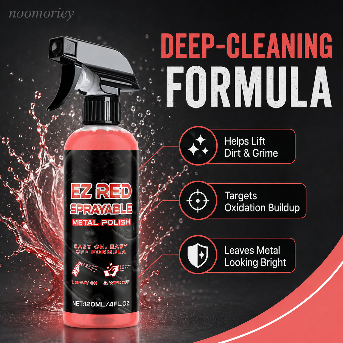 🚗 Metal Polish Restorer Spray – Chrome, Stainless Steel & Aluminum Care