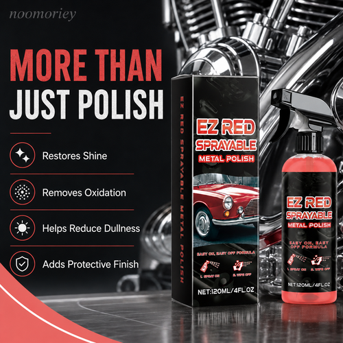 🚗 Metal Polish Restorer Spray – Chrome, Stainless Steel & Aluminum Care