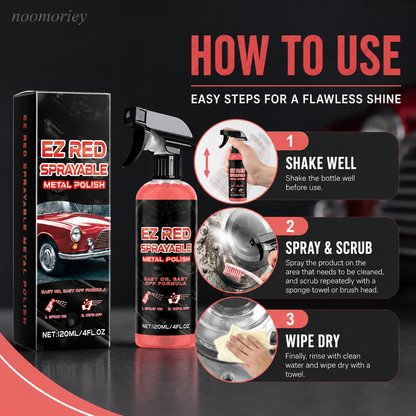 🚗 Metal Polish Restorer Spray – Chrome, Stainless Steel & Aluminum Care