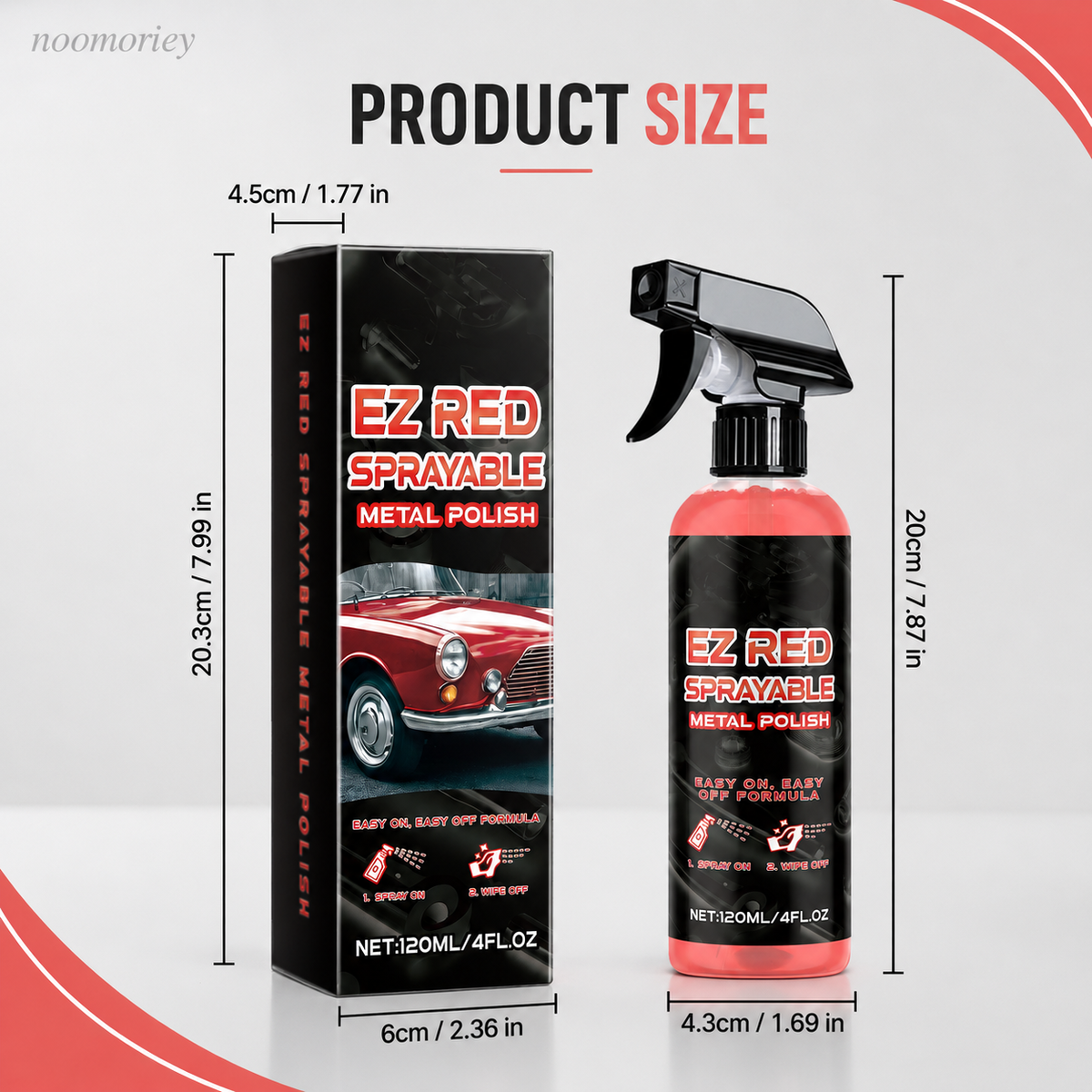 🚗 Metal Polish Restorer Spray – Chrome, Stainless Steel & Aluminum Care