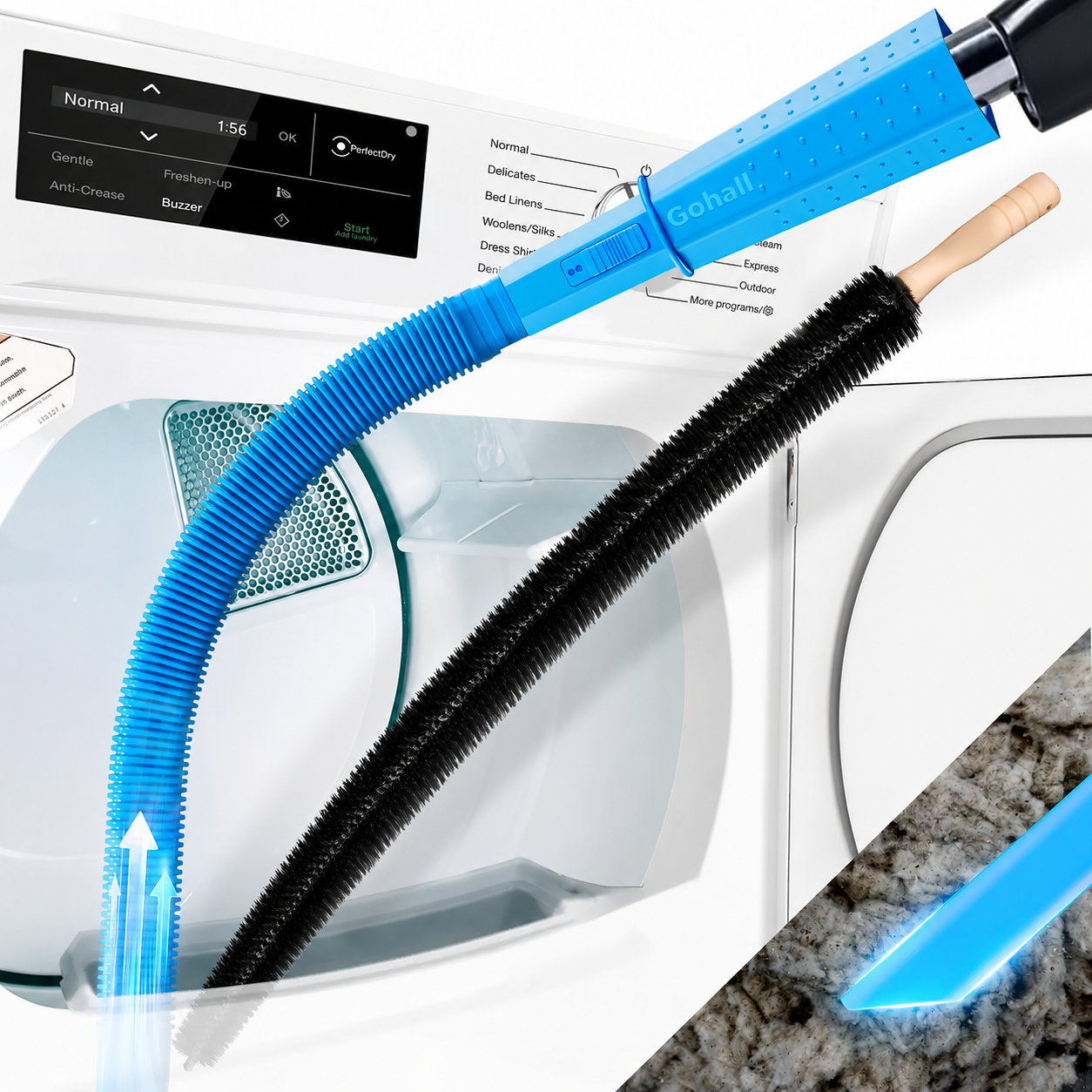Dryer Vent Cleaner Kit | Deep Lint Vacuum Attachment