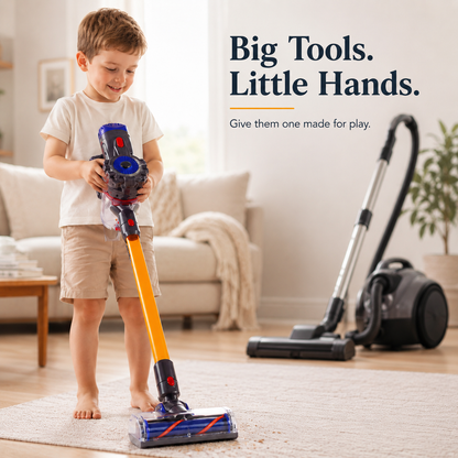 🧹 Kids’ Working Vacuum Cleaner Toy – Real Suction Pretend Play Cleaning Toy for Little Helpers
