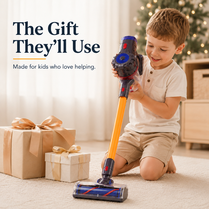 🧹 Kids’ Working Vacuum Cleaner Toy – Real Suction Pretend Play Cleaning Toy for Little Helpers