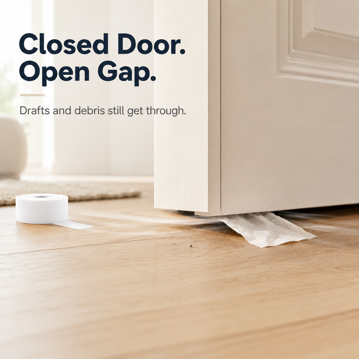 🚪 Peel & Stick Weather Seal – A Simple Fix for Drafty Doors