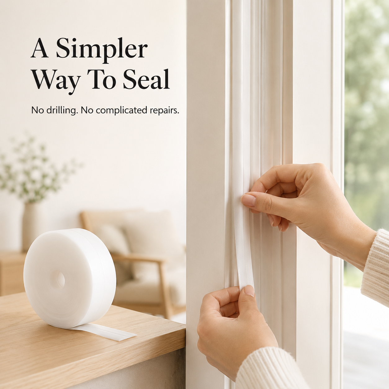 🚪 Peel & Stick Weather Seal – A Simple Fix for Drafty Doors