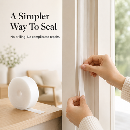 🚪 Peel & Stick Weather Seal – A Simple Fix for Drafty Doors
