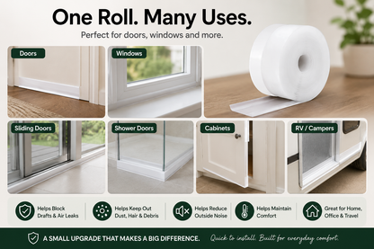 🚪 Peel & Stick Weather Seal – A Simple Fix for Drafty Doors