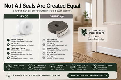 🚪 Peel & Stick Weather Seal – A Simple Fix for Drafty Doors