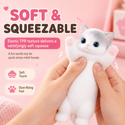 🐱 Squishy Cat & Dog Set – Cute DIY Squeeze Toy, Autism Stress Relief