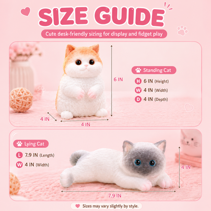 🐱 Squishy Cat & Dog Set – Cute DIY Squeeze Toy, Autism Stress Relief