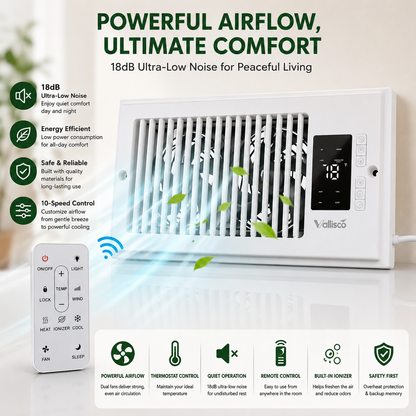 Register Booster Fan for 4” x 10” Vents | Quiet Airflow Booster