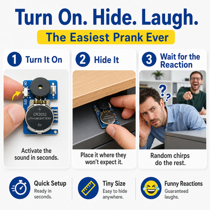 🔥50% off on the last day| They’ll Hear It But Never Find It – Hidden Cricket Prank Noisemaker