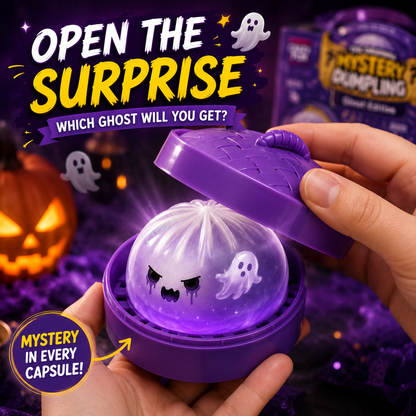 Halloween Mystery Dumpling Squishy Toy | Ghost Edition Surprise Capsule