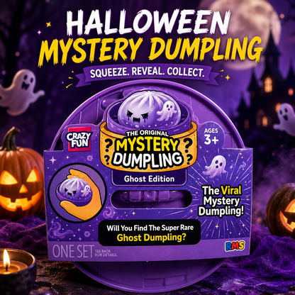 Halloween Mystery Dumpling Squishy Toy | Ghost Edition Surprise Capsule