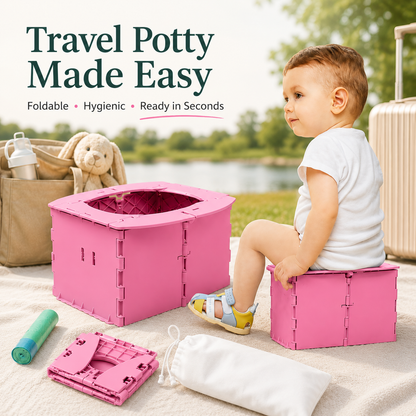 Portable Foldable Toddler Potty Seat for Travel & Camping
