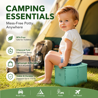 Portable Foldable Toddler Potty Seat for Travel & Camping