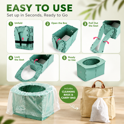 Portable Foldable Toddler Potty Seat for Travel & Camping