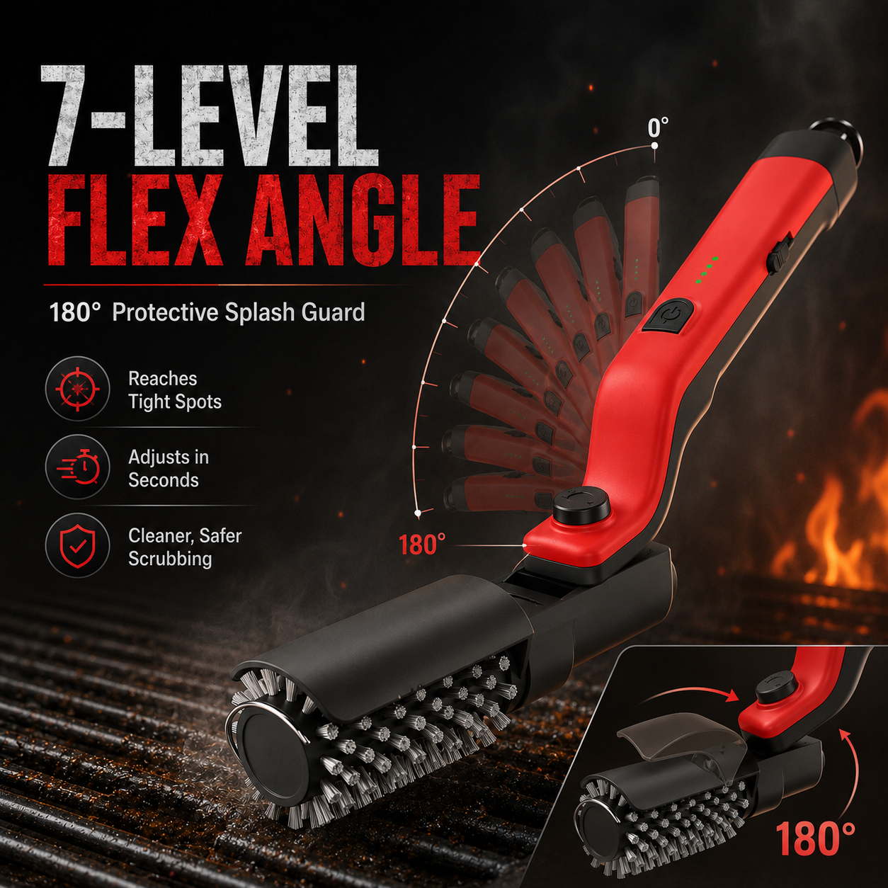 🔥 Cordless Power Grill Cleaner | Fast, Effortless BBQ Cleanup