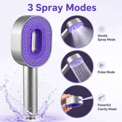 Handheld High-Pressure Shower Head with 20-Stage Filtration | Spa-Like Experience