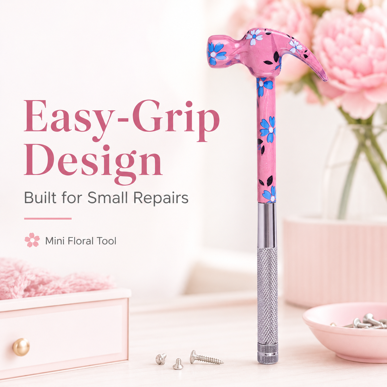 6 in 1 Mini Multi-Function Floral Hammer Screwdriver Tool