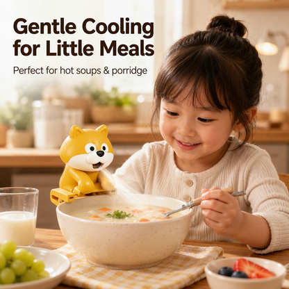 Mini Food Cooling Fan – Cute Clip-On Cooler for Hot Drinks & Meals