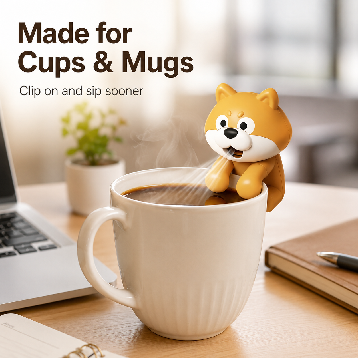 Mini Food Cooling Fan – Cute Clip-On Cooler for Hot Drinks & Meals