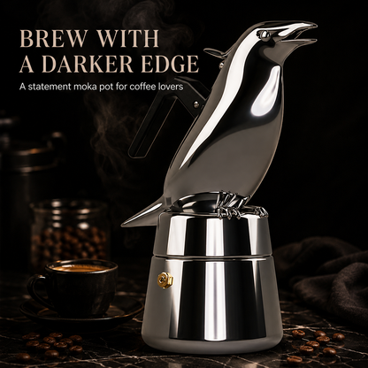 Crow-Shaped Moka Pot