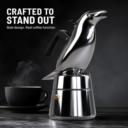 Crow-Shaped Moka Pot