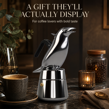 Crow-Shaped Moka Pot