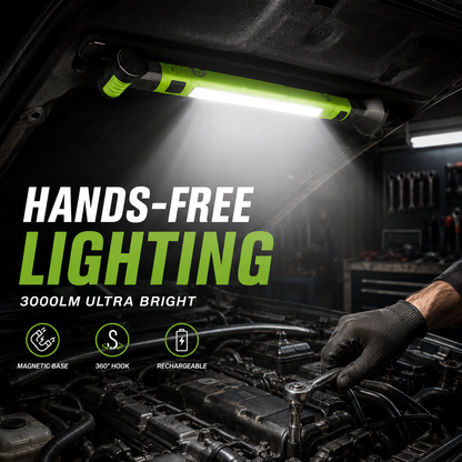3000LM Rechargeable Magnetic Work Light with Hook & Power Bank