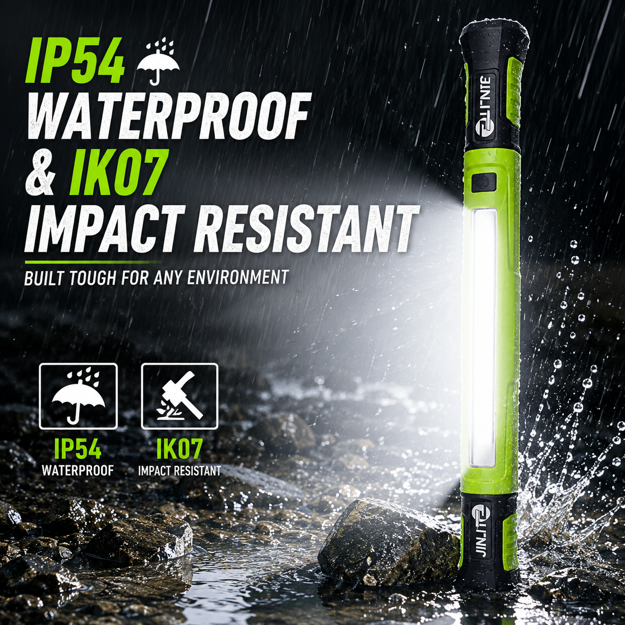 3000LM Rechargeable Magnetic Work Light with Hook & Power Bank