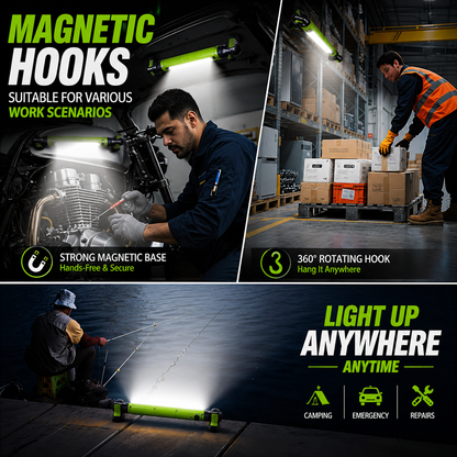 3000LM Rechargeable Magnetic Work Light with Hook & Power Bank