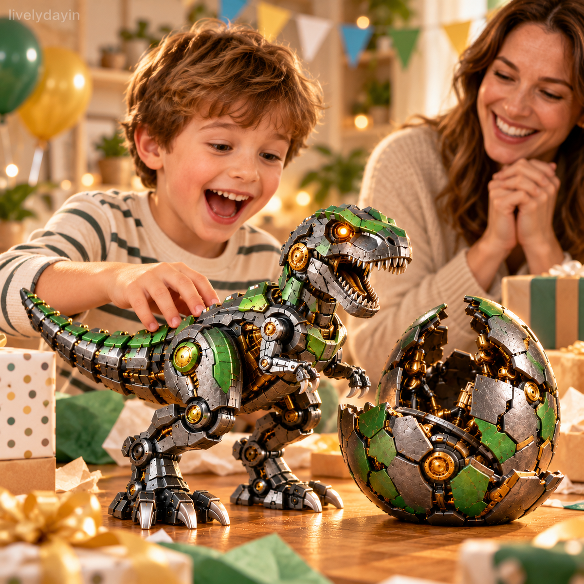 🦖🥚 NEW ARRIVAL🔥 Mechanical T-Rex Egg – From Mysterious Egg to Mighty Robotic Dinosaur! 🥚⚙️✨