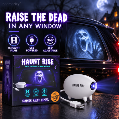 🎃 Halloween Window Projector – 16 Spooky Films, USB-Powered Holiday Decor