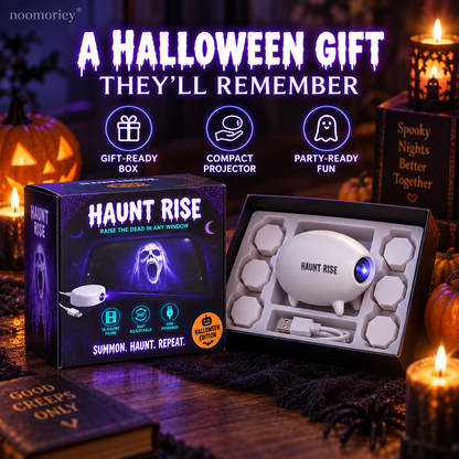 👻 ANIMATED HALLOWEEN PROJECTOR | 16 Spooky Projection Films for Windows, Walls & Party Decor