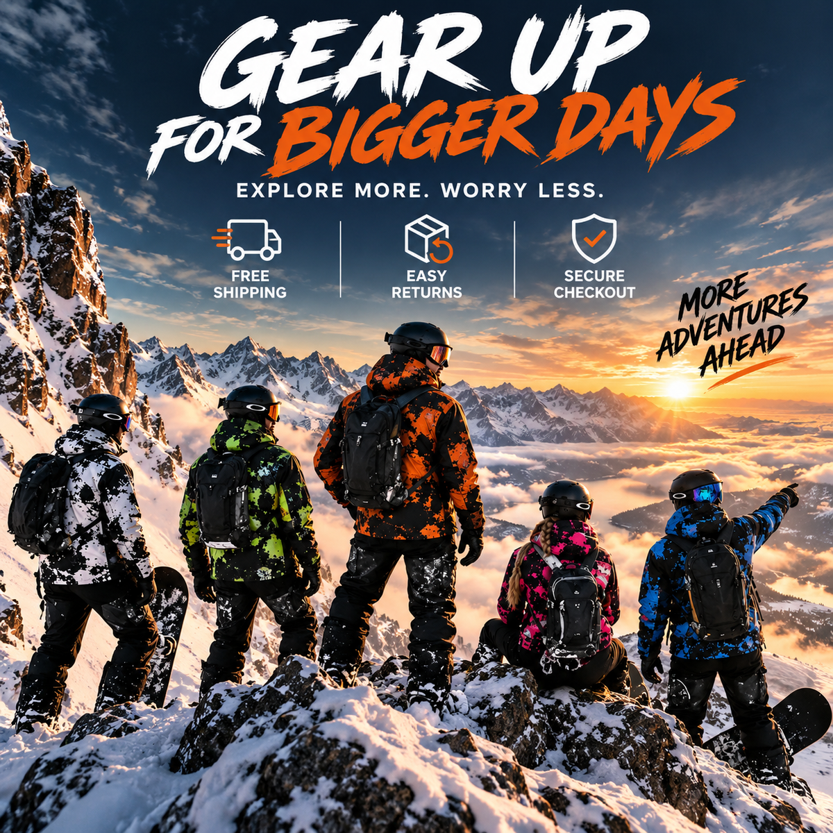 ❄️ Weather-Reactive Snow & Moisture Color-Changing Insulated Winter Ski Jacket 🏂